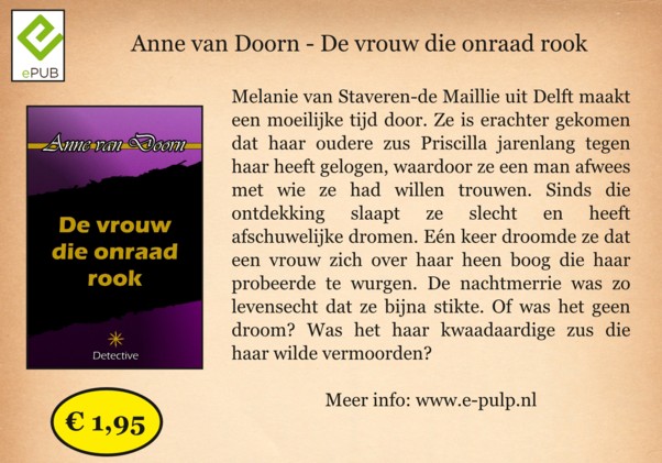 Promo - De vrouw die onraad rook