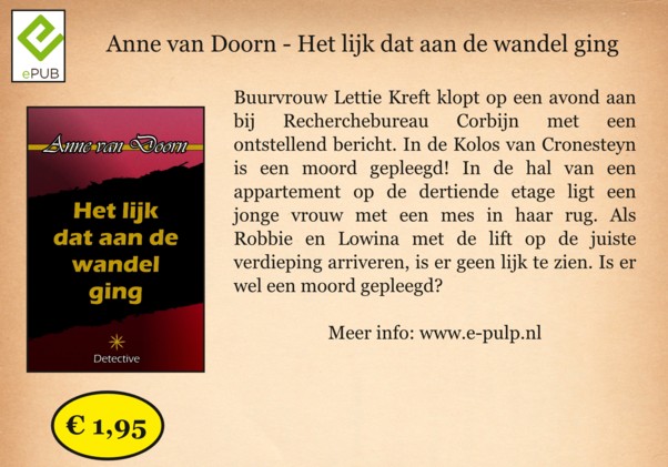 Promo - Het lijk dat aan de wandel ging